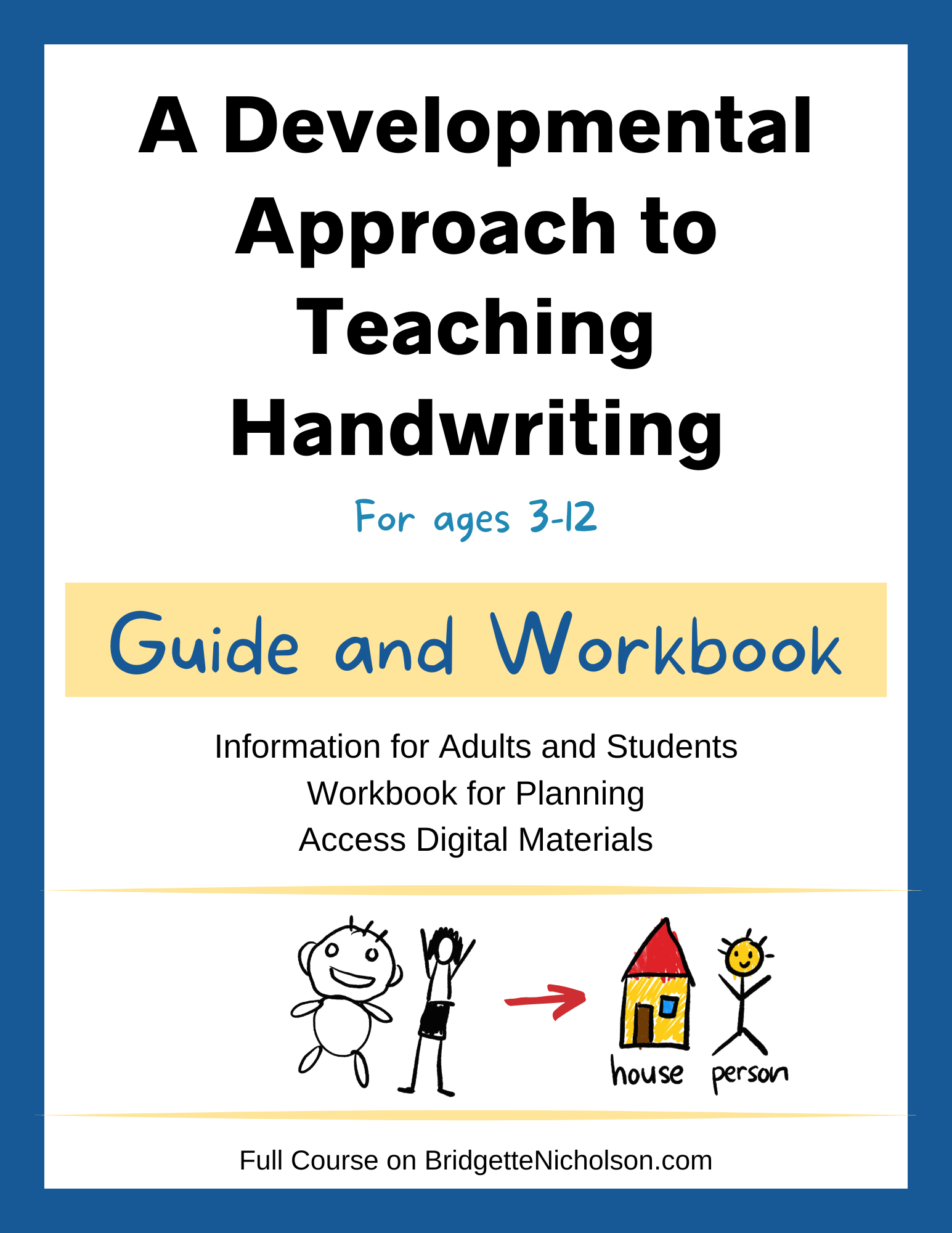 Handwriting workbook page 1
