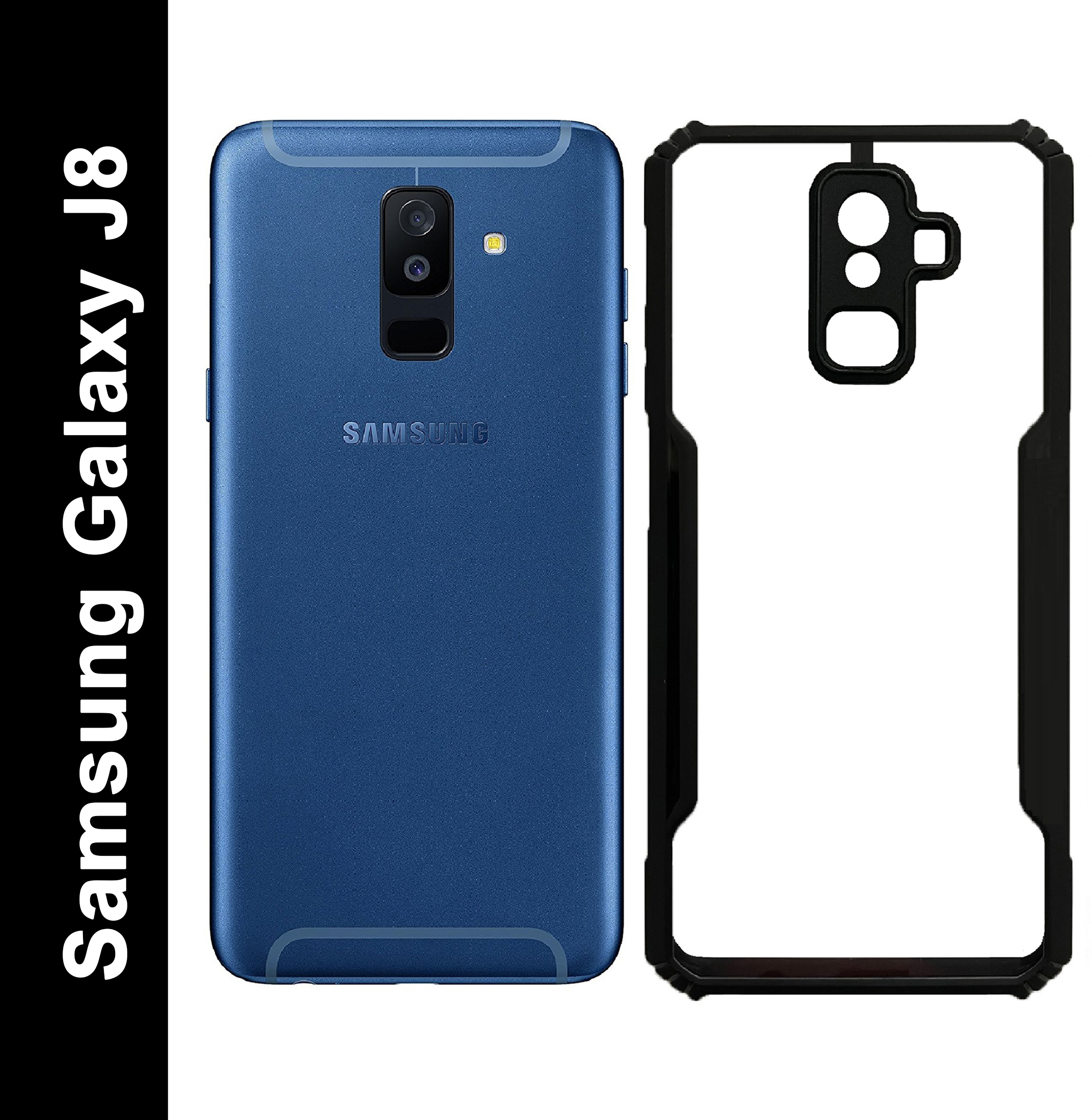 Black Border - Transparent Back iPaky Mobile Back Cover Case