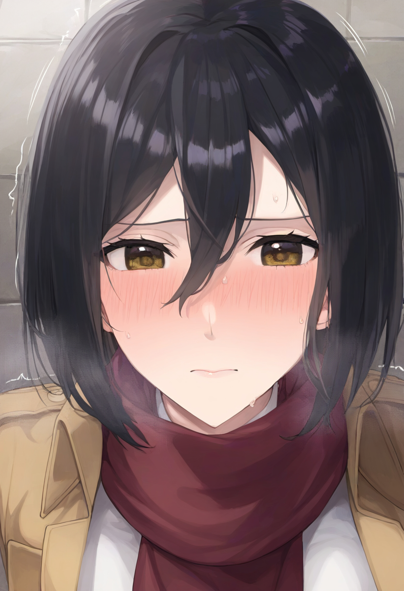 エレンを忘れさせるデカチンNTRセックスで孕むミカサ by 長々流なる with mikasa ackerman, mikasa, cuckolding, ahegao, large penis, heart eyes, succumbing to pleasure