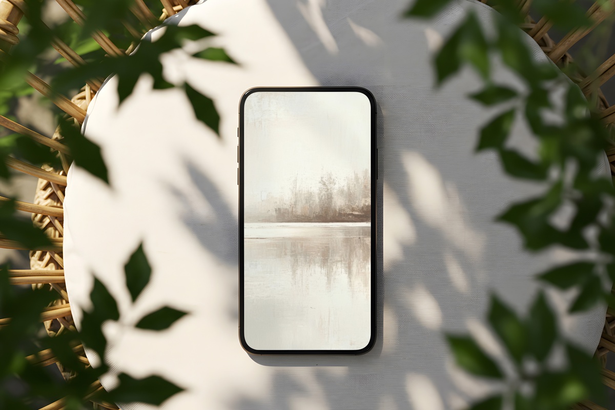 Calm Lake Autumn Reflections Fall iPhone Wallpaper