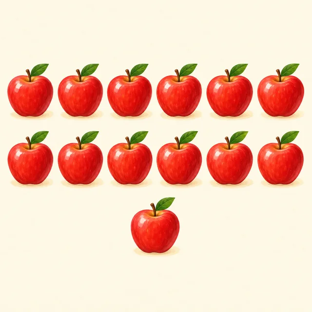 Illustration of thirteen