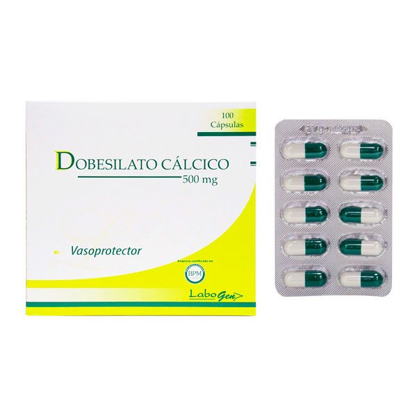 Dobesilato Calcico 500 Mg Labogen Cja/100 Cap