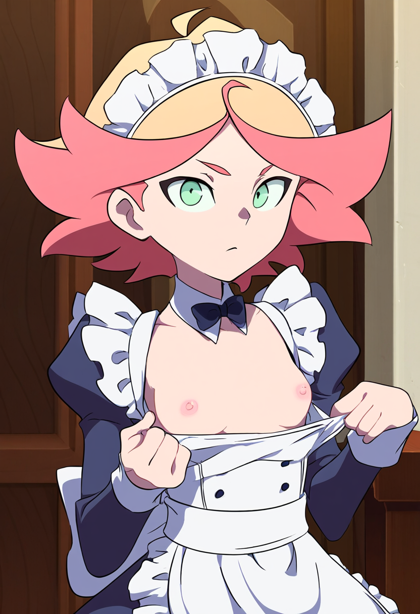 Amanda Oppai by CarefreeVision with Amanda O'Neill, Little Witch Academia, flat chest