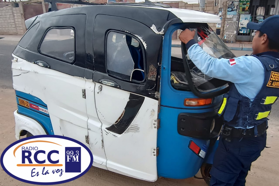 Mototaxista En Presunto Estado De Ebriedad Colisiona Contra Un Contenedor De Basura Y Deja 