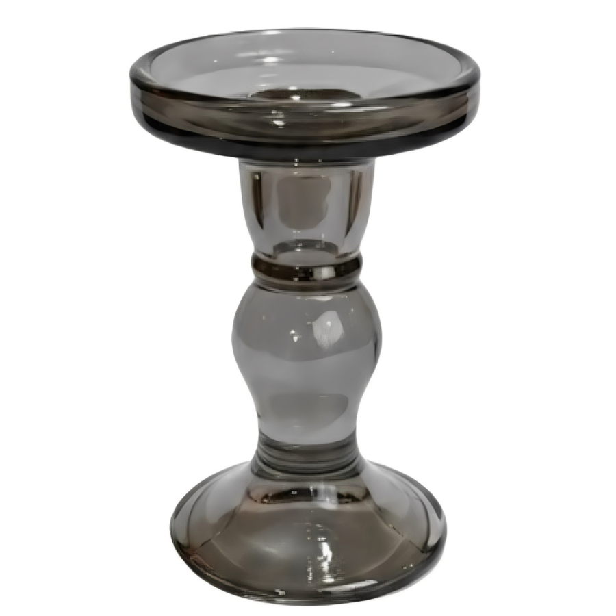 Candelabro vidrio, 14x8.5cm
