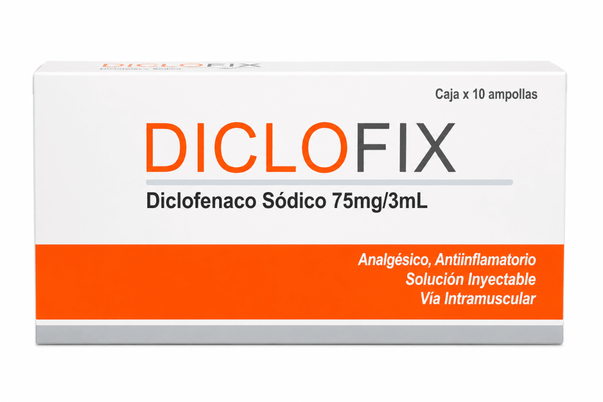 Diclofix 75 Mg/3 ml (Diclofenaco) Cja/10 Amp