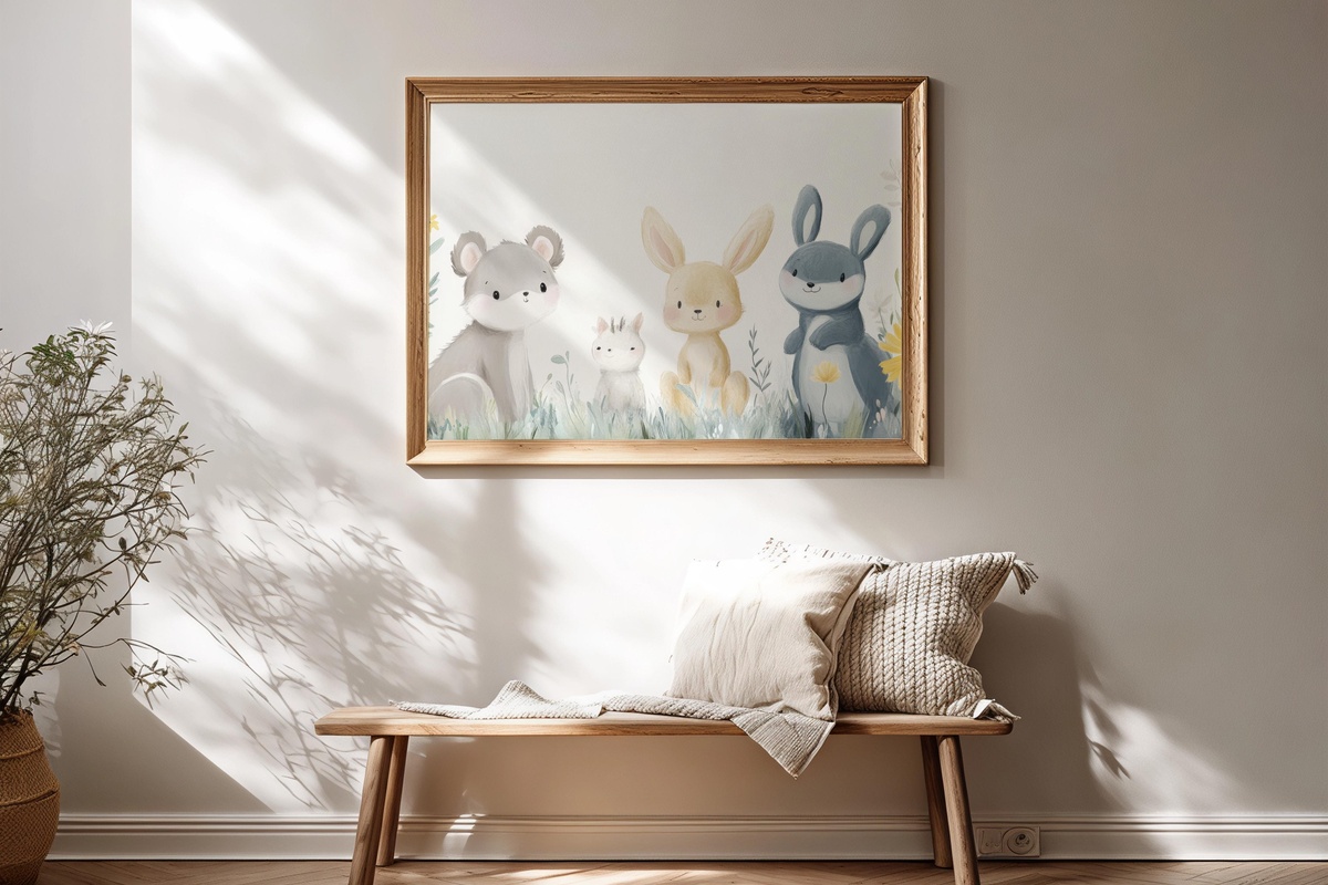 Nursery Dreams Collection nursery printable wall art with baby animals