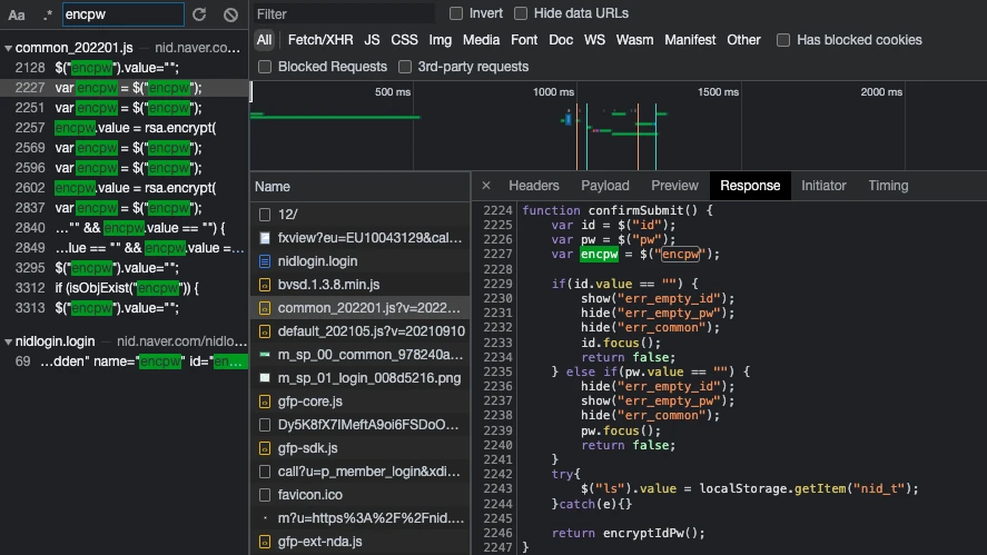 common_202201.js > Response > function confirmSubmit() > var encpw