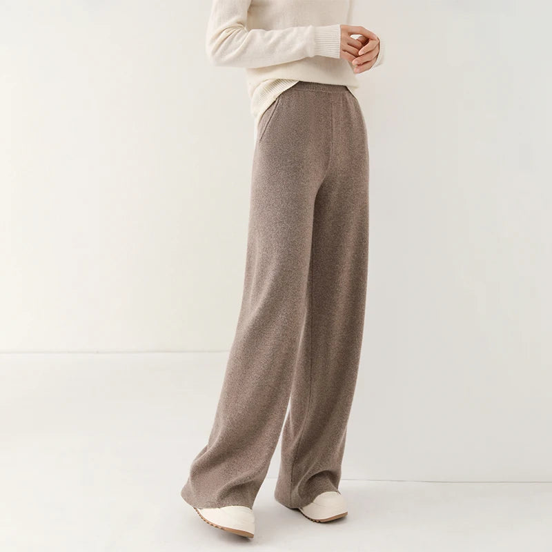 Lavisa - Wide Leg Merino Wool Lounge Sweatpants