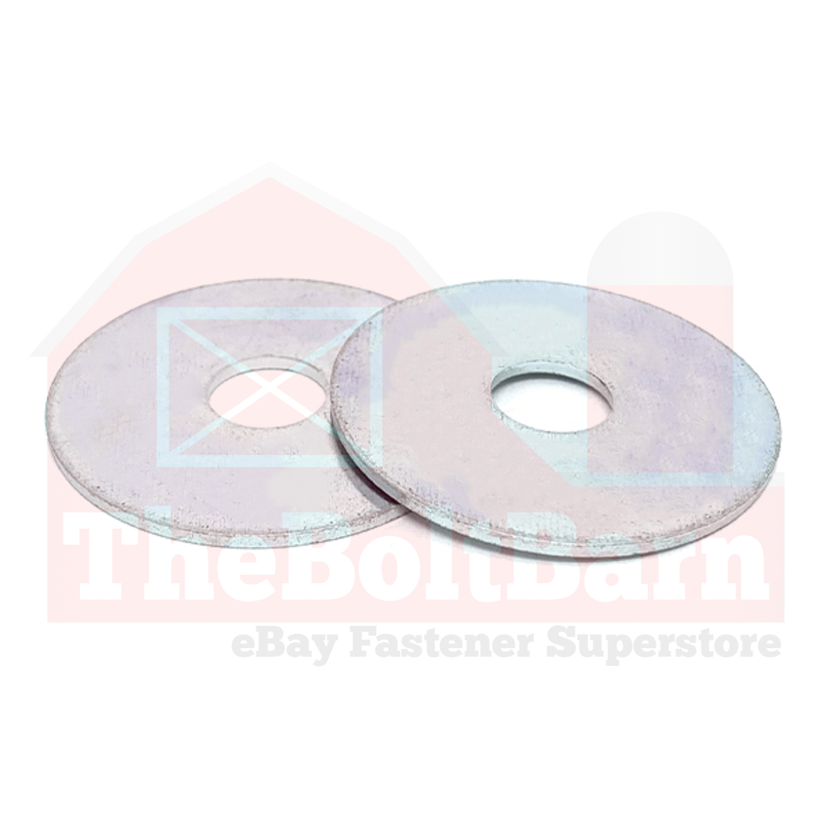 Arandelas guardabarros planas M12x37x3,0 grado A transparentes de zinc (elige la cantidad) - Imagen 2 de 7