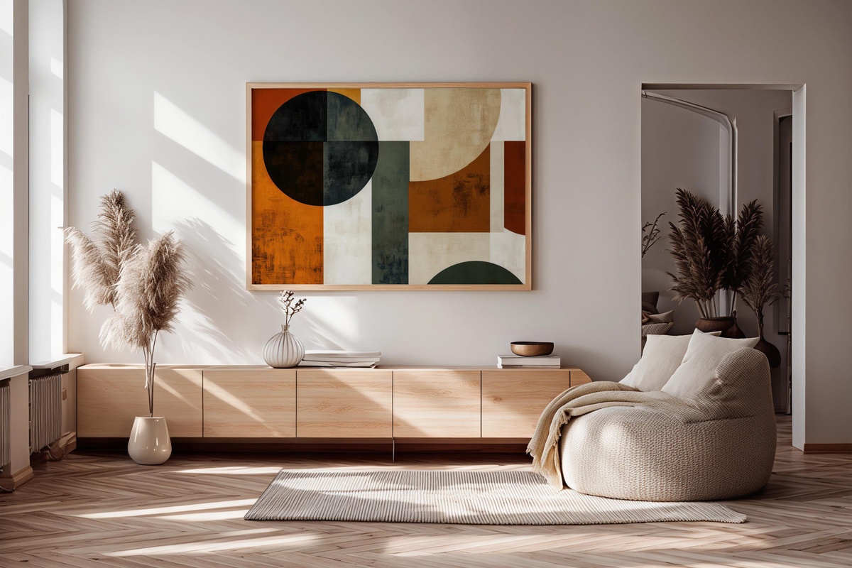 Minimalist Earthy Geometrics - Printable Wall Art