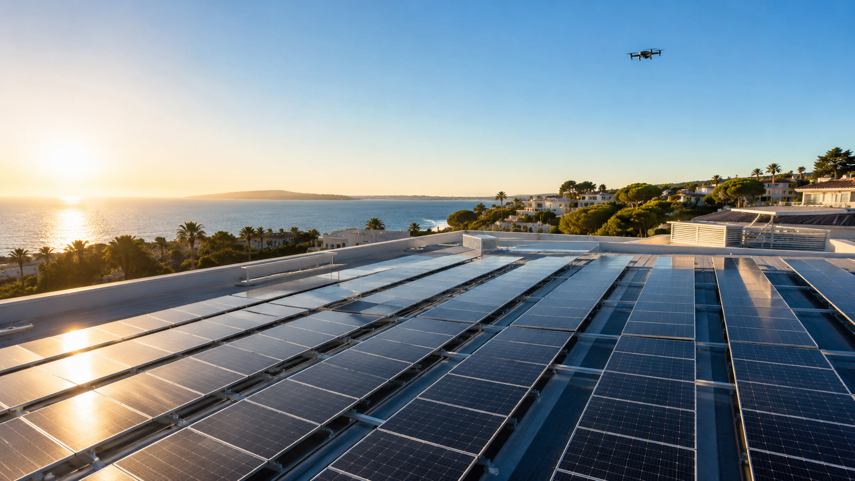 Nettoyage panneaux solaires par drone Drone06