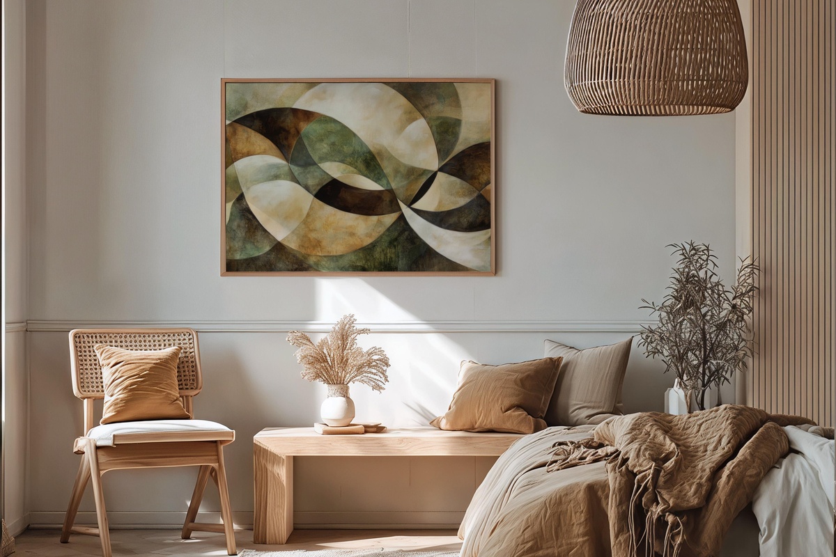 Nature's Earthy Rhythm Modern Printable Wall Art