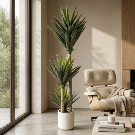 Planta artificial con maceta poliuretano, 150cm