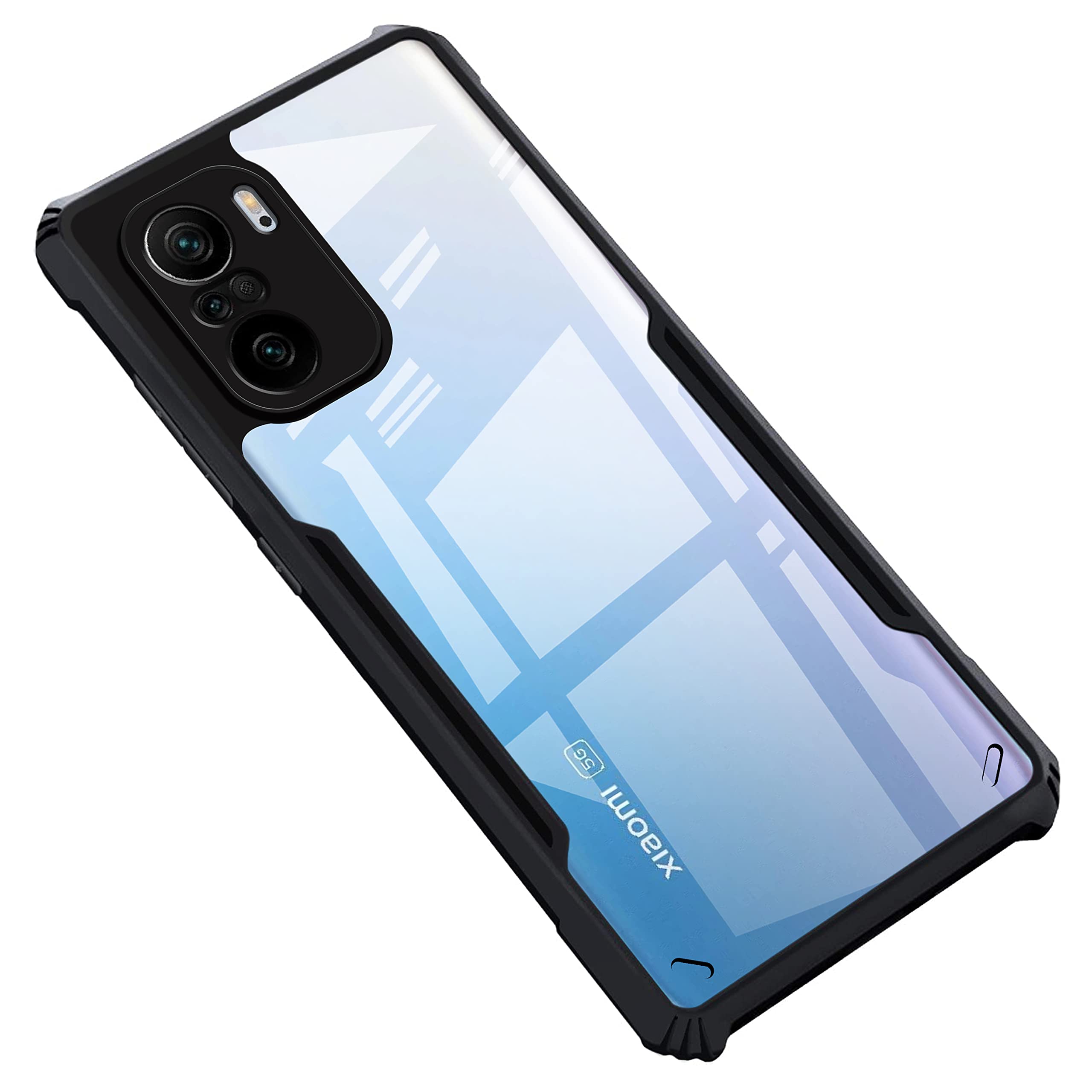 Black Border - Transparent Back iPaky Mobile Back Cover Case
