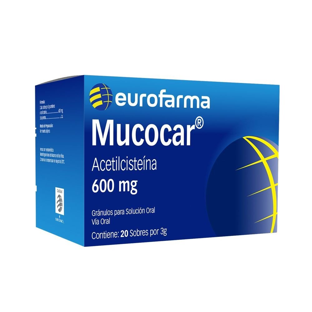Mucocar 600Mg Cja X 20 Sob.
