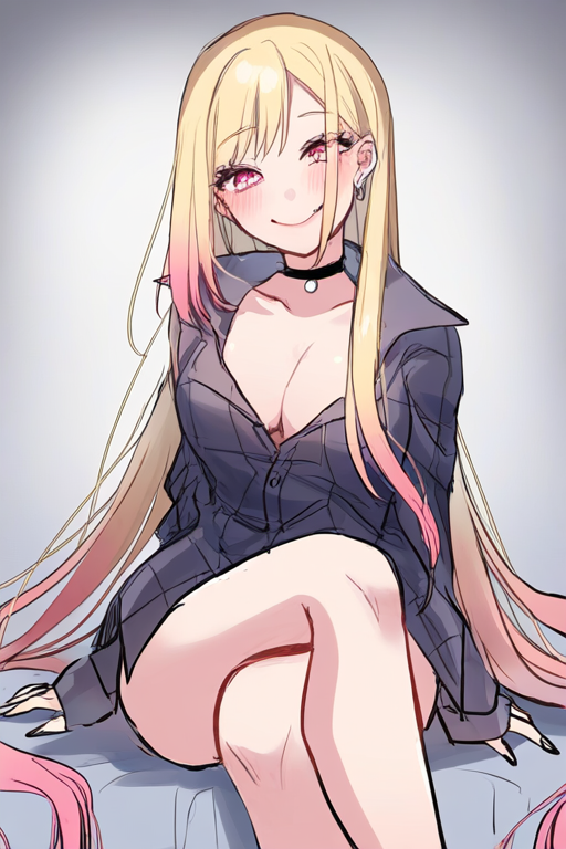 喜多川海夢のAIエロエロ落書きもの6 by 催●スマホの淫魔 with My Dress-Up Darling, Marin Kitagawa, blonde, gyaru, choker