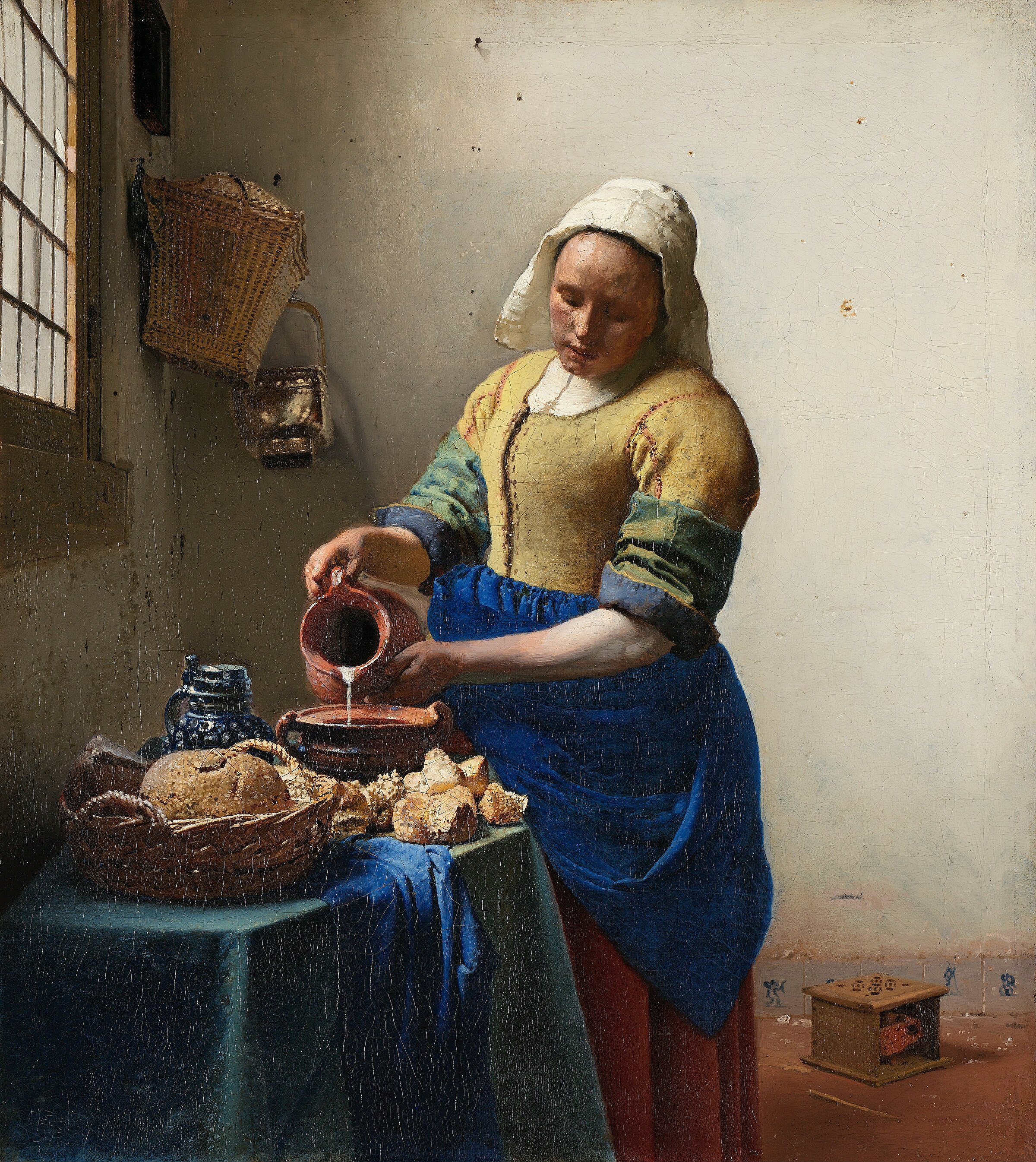 Johannes Vermeer, The Milkmaid, c. 1658-1660. Oil on canvas. Rijksmuseum, Amsterdam.