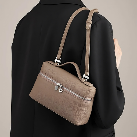 Bolso morral cuero pu, 22x7x14cm