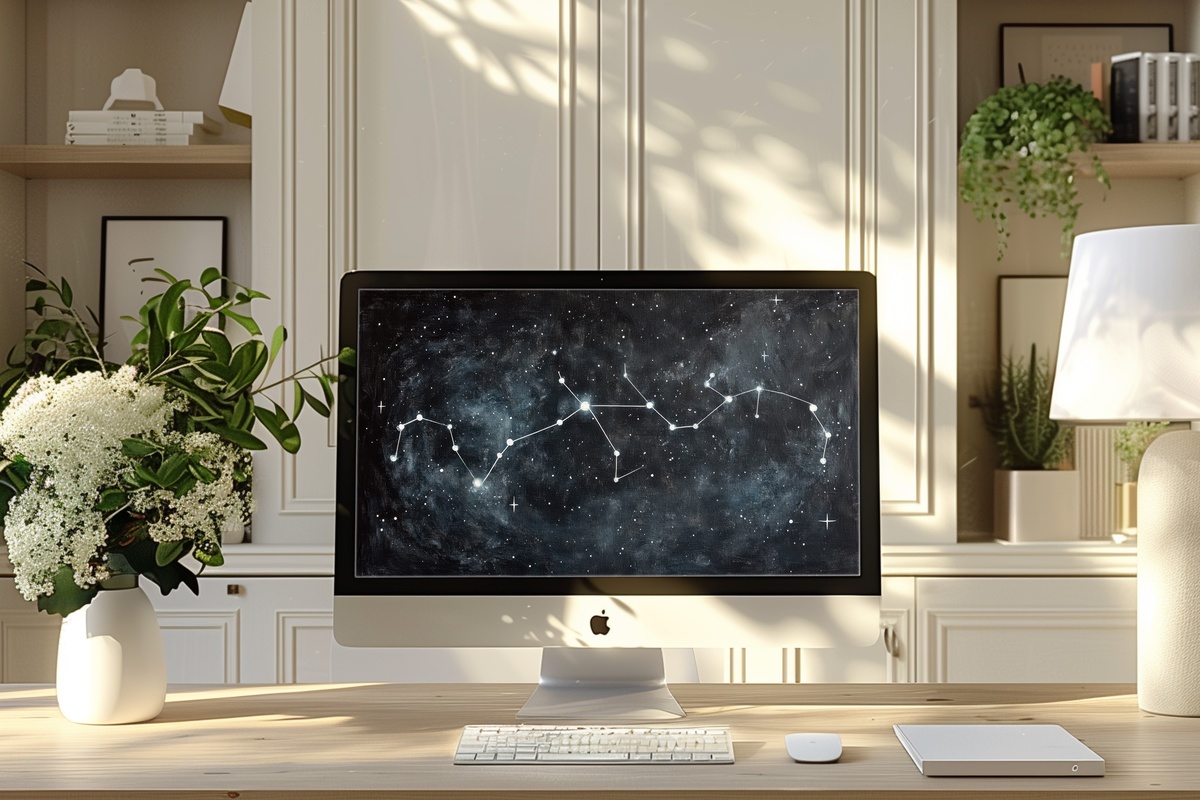 Cosmic Constellation Reverie Desktop Wallpaper