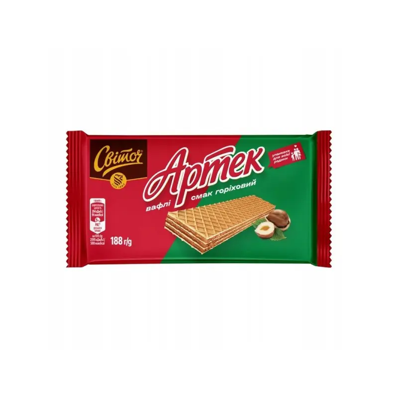 Wafle o smaku orzechowym Artek “Switocz” 188g