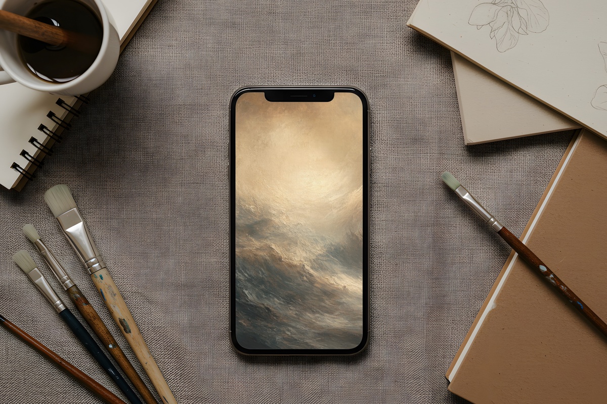 Dramatic Ocean Waves Coastal iPhone Wallpaper