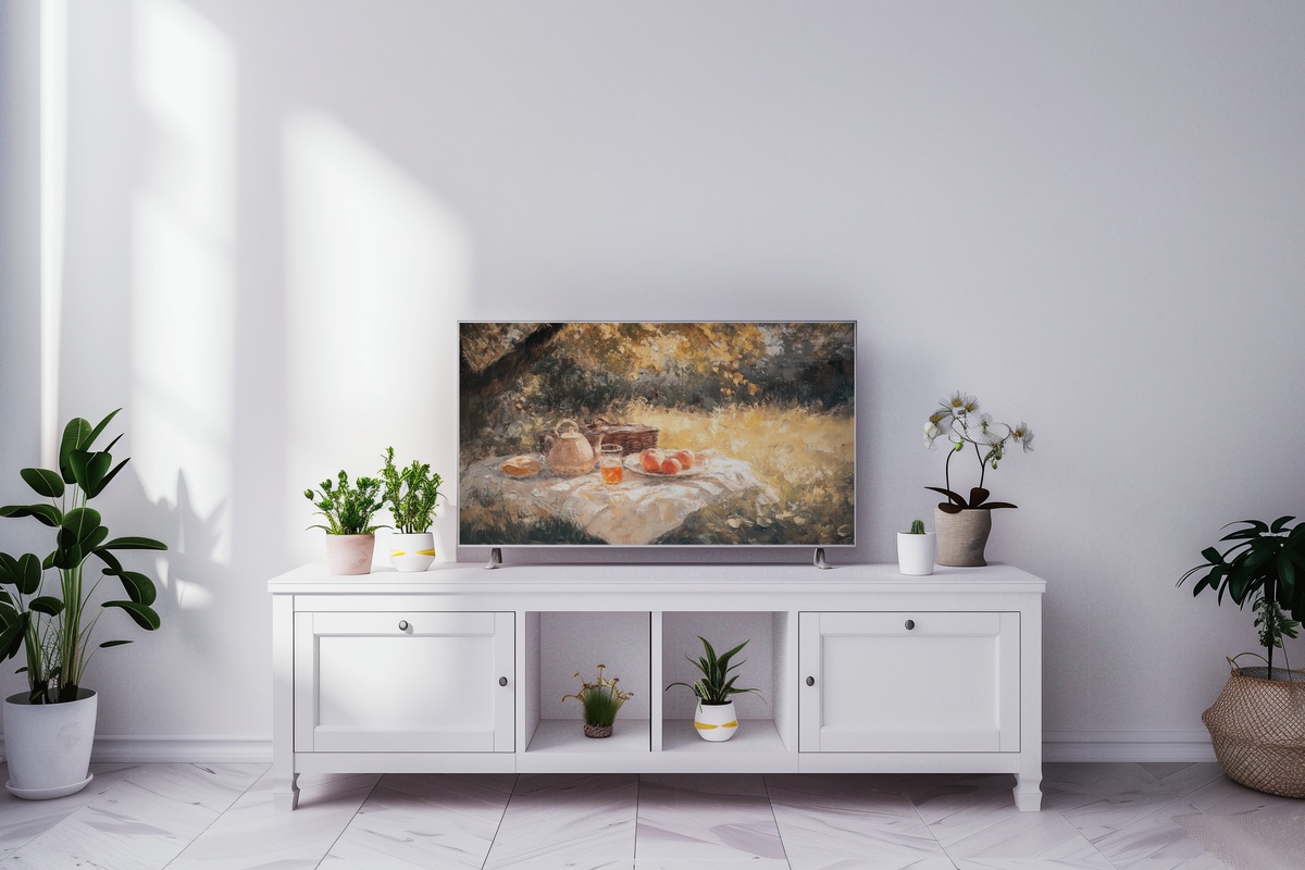 Autumn Picnic Warmth Fall Frame TV Art