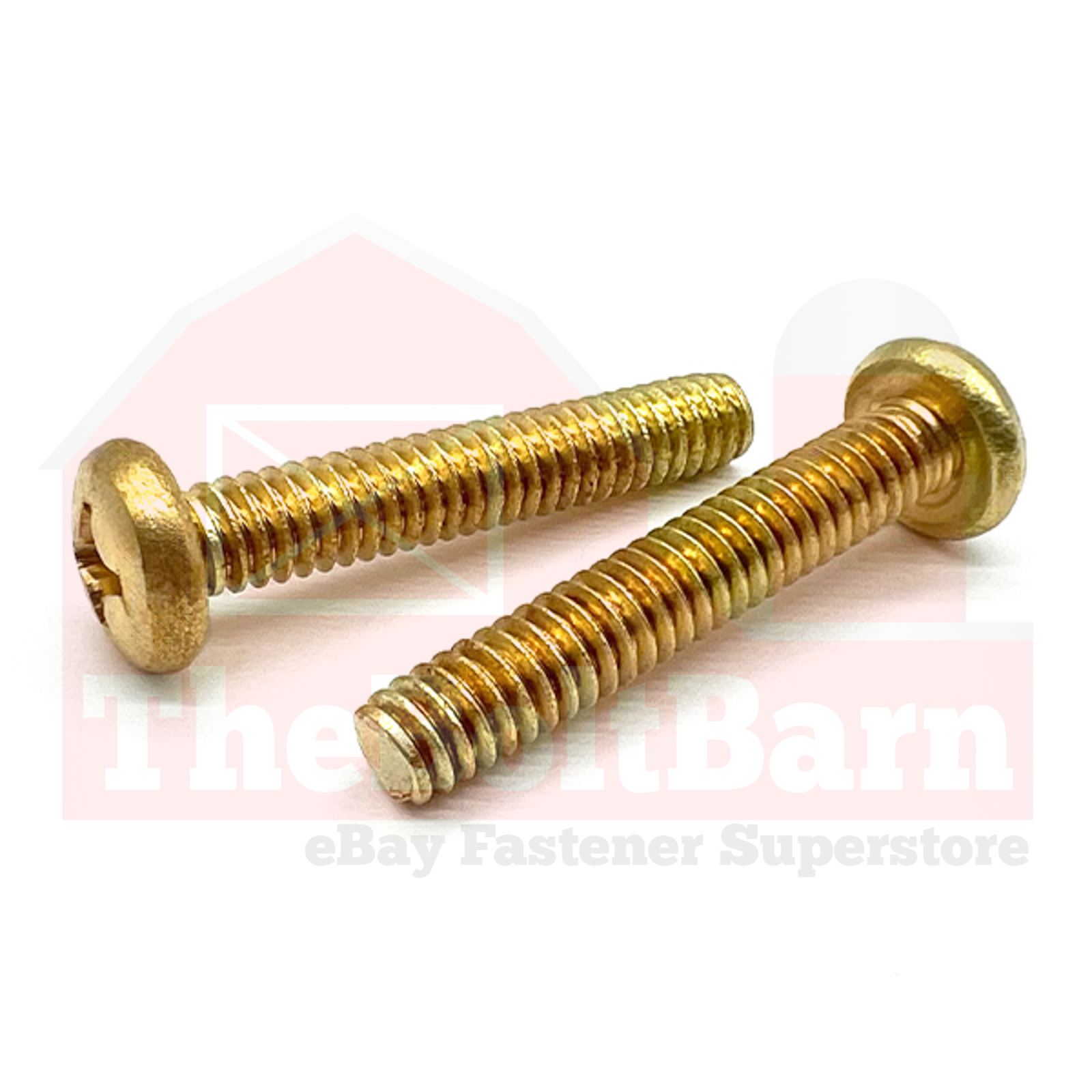 #6-32 Brass Phillips Pan Head Machine Screws (Choose Length & Qty)