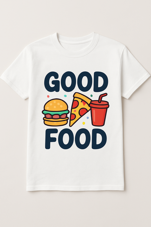 Diverse group wearing stylish funny graphic T-shirts in urban setting