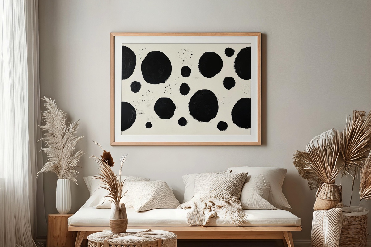 Minimalist Dot Composition Printable Wall Art