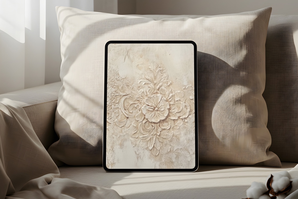 Nature Tones Whimsy Boho iPad Wallpaper
