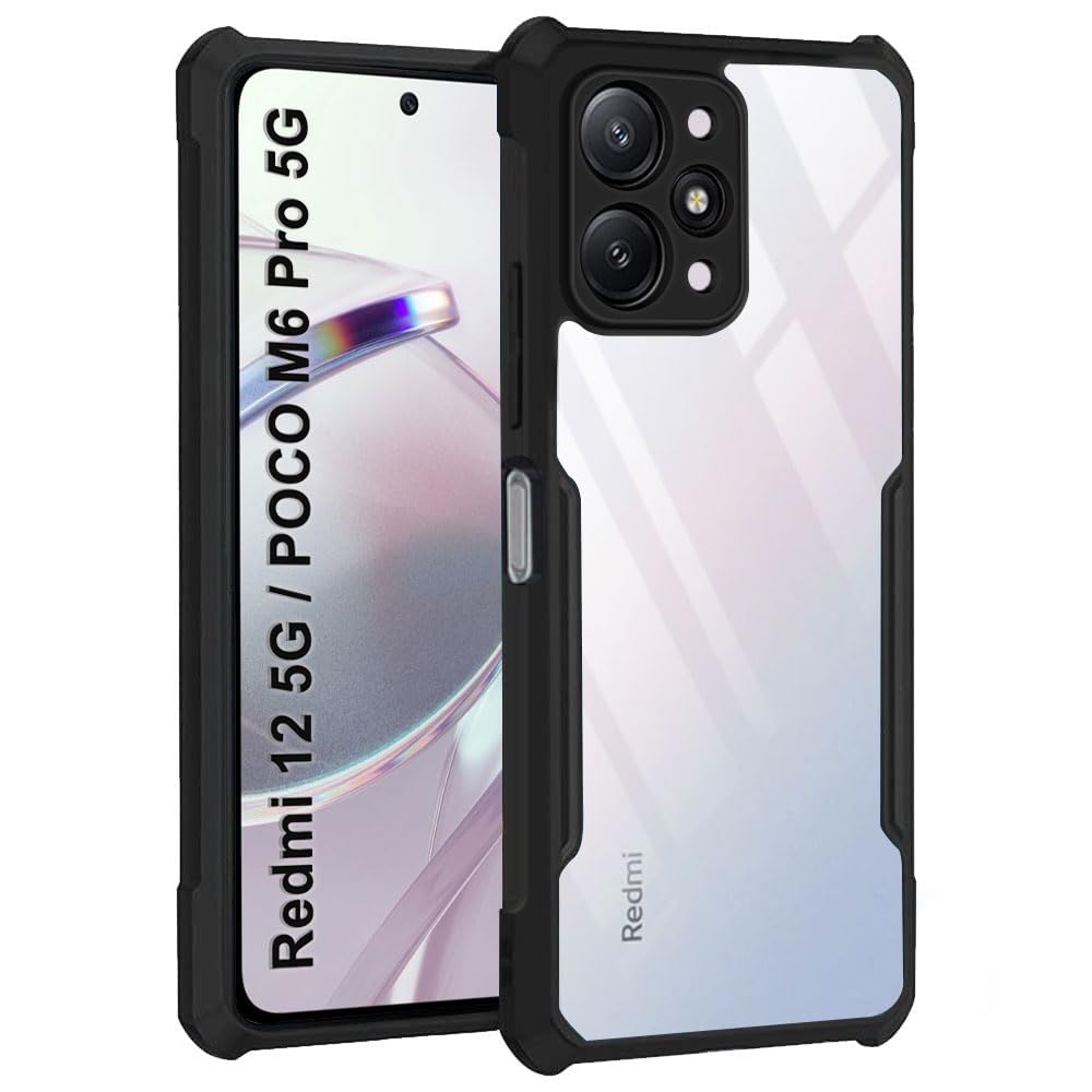 Black Border - Transparent Back iPaky Mobile Back Cover Case