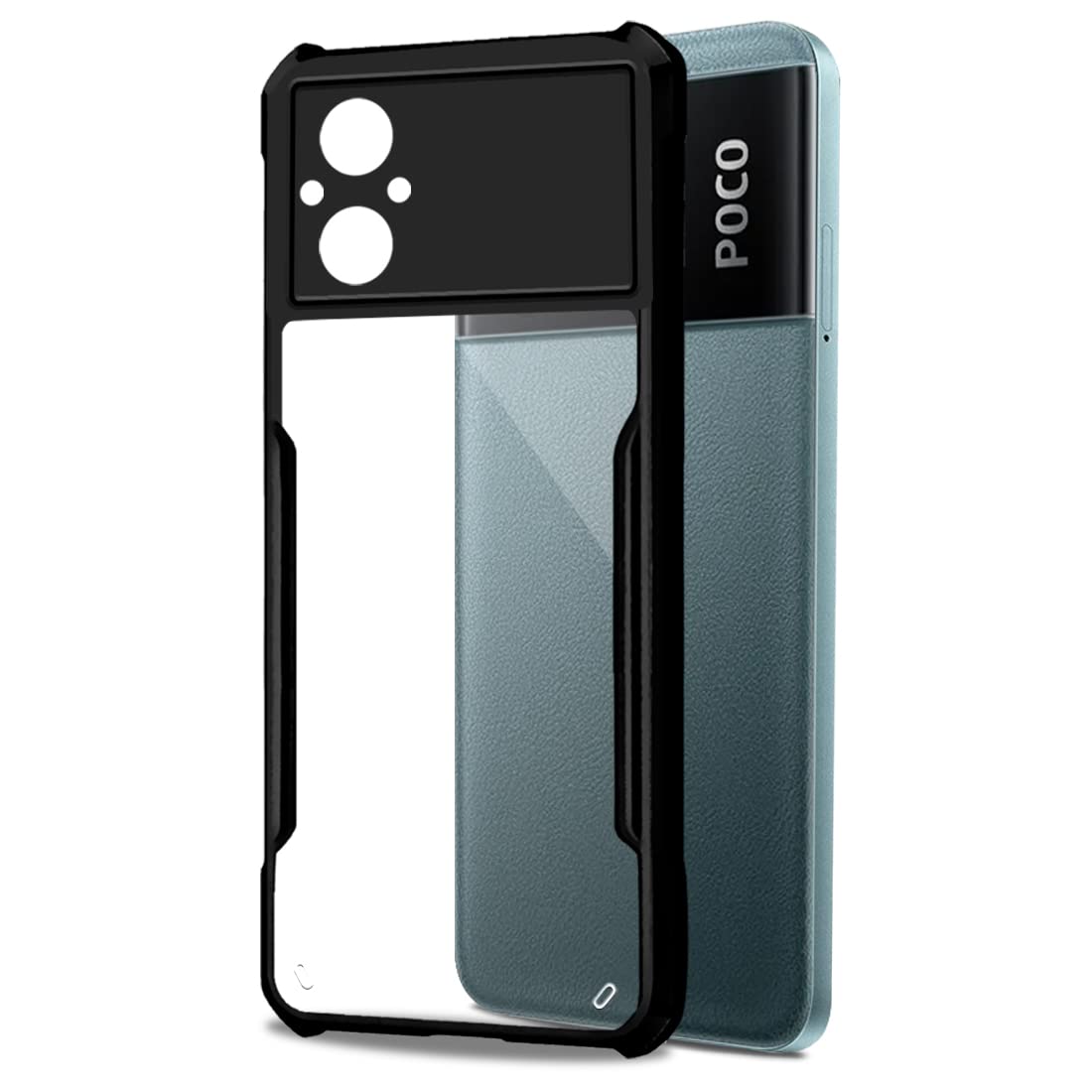 Black Border - Transparent Back iPaky Mobile Back Cover Case