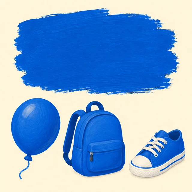 Illustration of blue