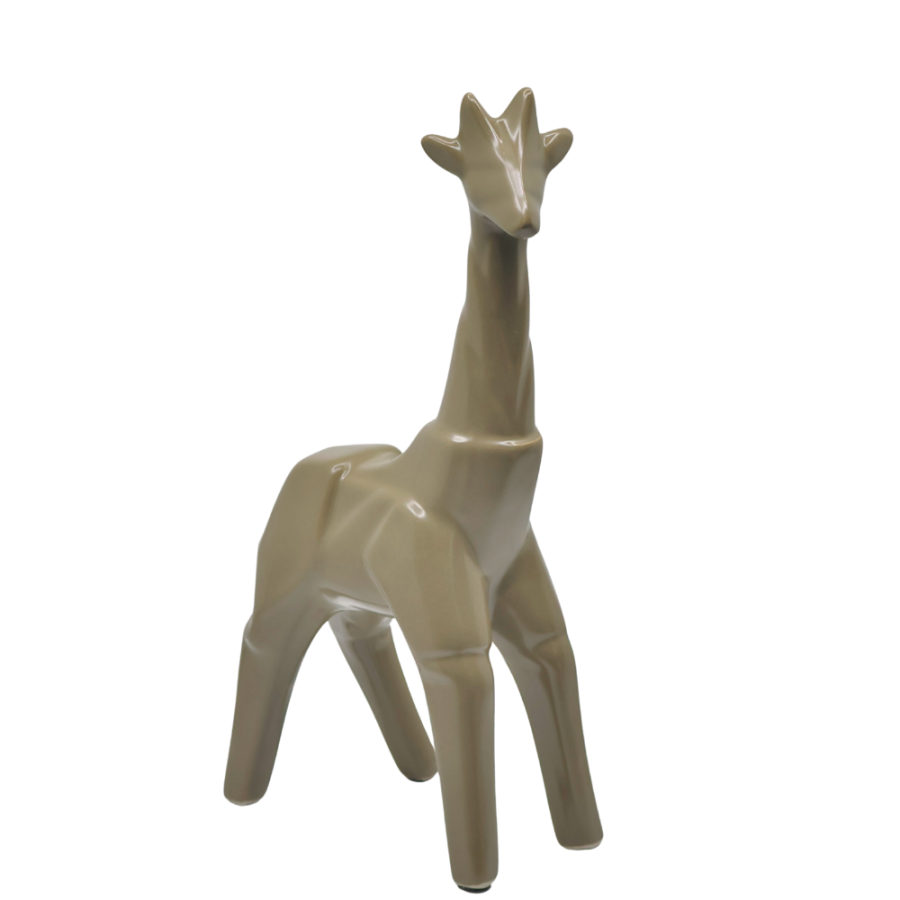 Figura decorativa de jirafa cerámica, 27.5cm