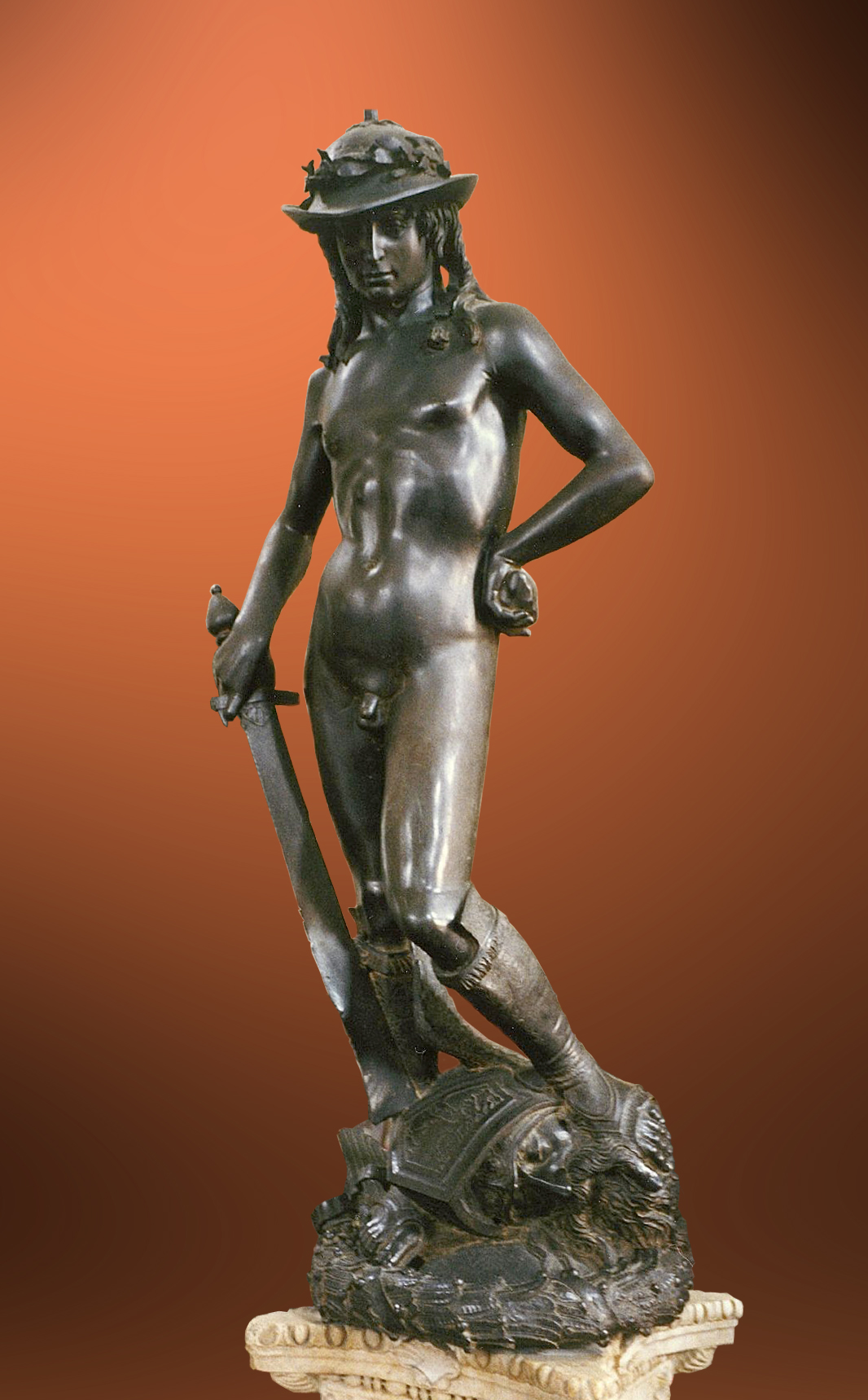 Donatello, David, c. 1440s. Bronze. Bargello National Museum, Florence.