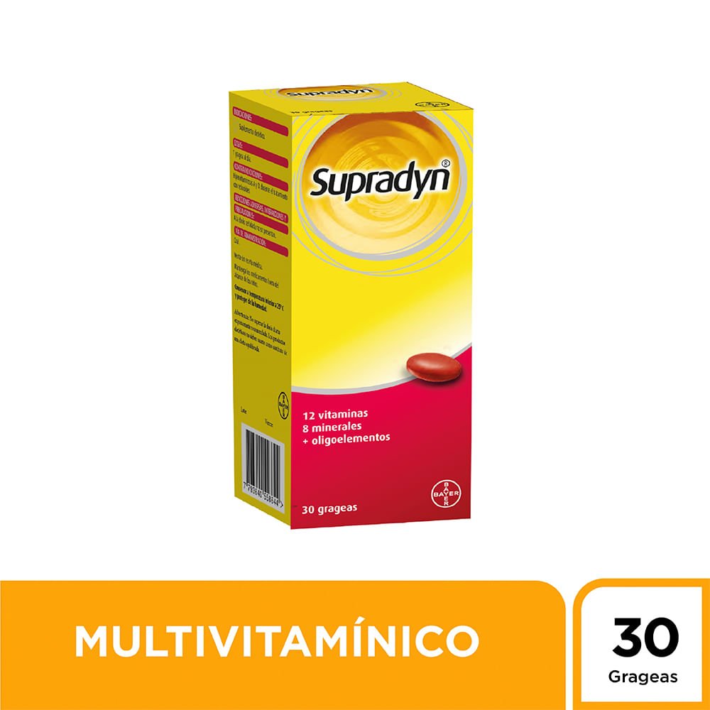 Supradyn Grageas Caja X 30