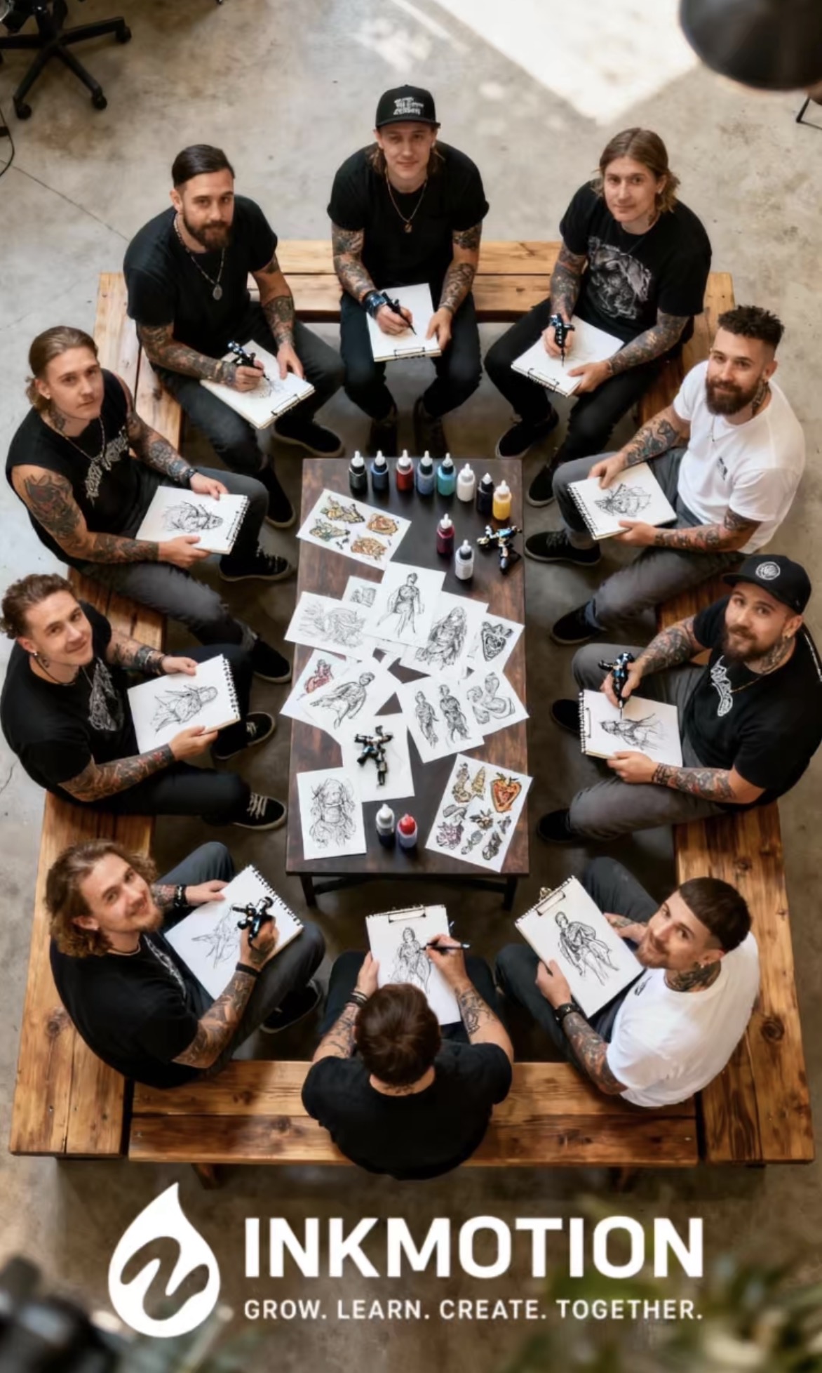 Tattoo Artist bei der Arbeit