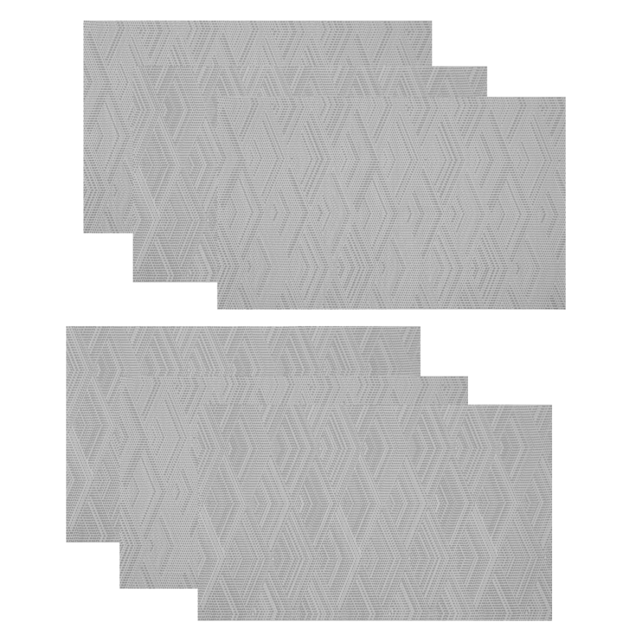 Set de individuales decorativos 6 piezas, pvc, 45x30cm