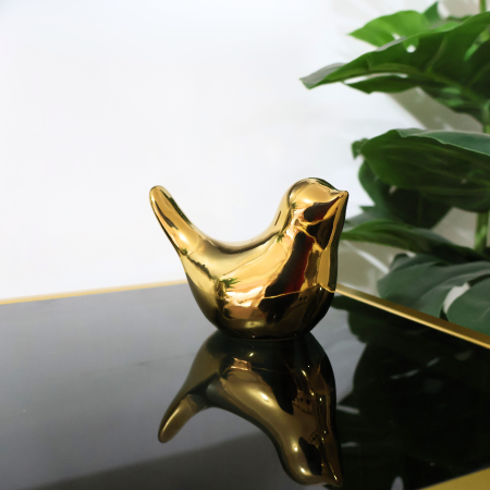 Figura decorativa de pajarito 8x9cm, poliresina