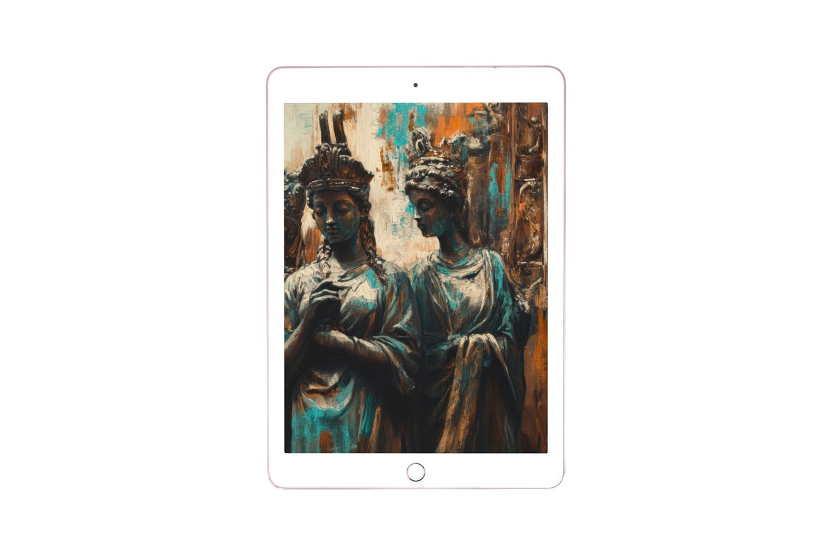 Bronze Bohemian Elegance Boho iPad Wallpaper
