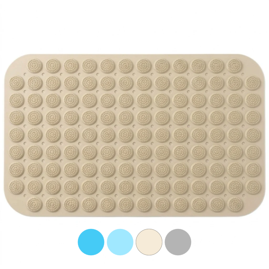 Tapete de ducha antideslizante pvc, 66x37cm