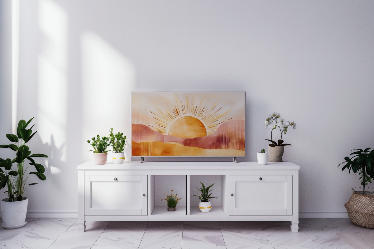Golden Tapestry Splendor Frame TV Art