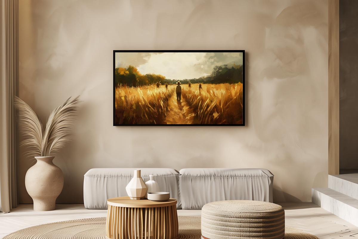 Scarecrow's Autumn Guard Frame TV Art