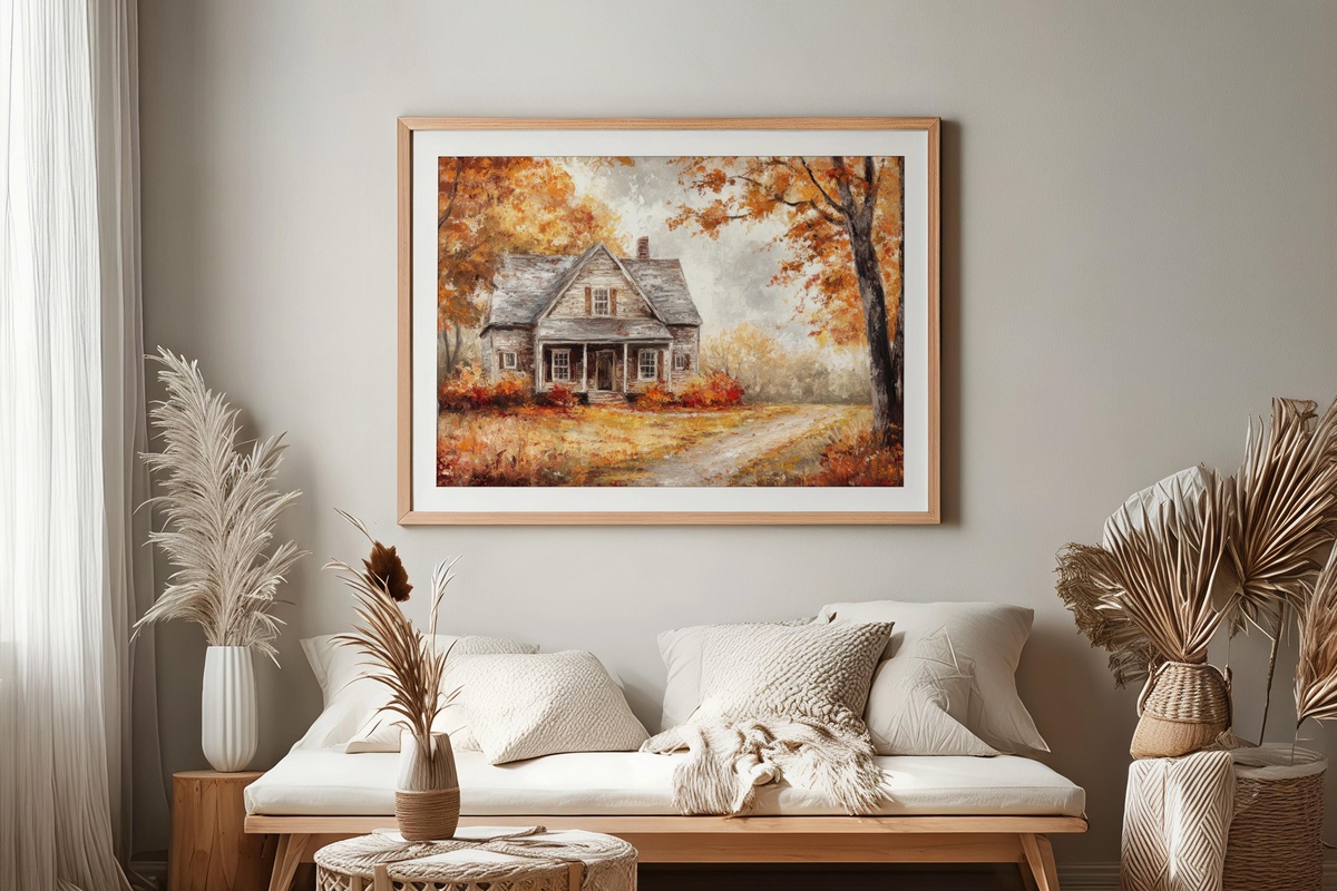 Quiet Farmhouse Autumn Leaves Printable Wall Art