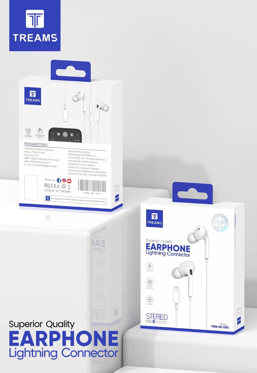 TRM HF-202 - Lightning Pin Earphone