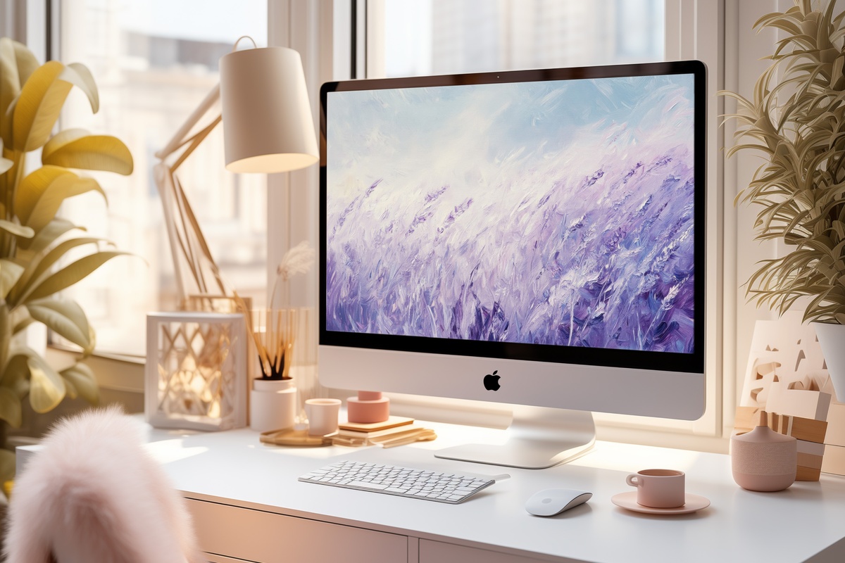 Dusk Floral Reverie Vintage PC Wallpaper