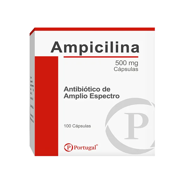 Ampicilina 500 Mg Portugal Cja/100 Cap