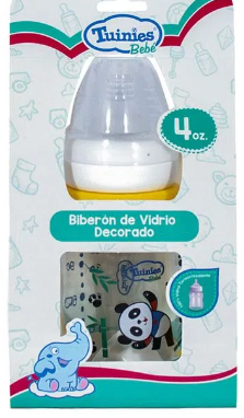 Biberon De Vidrio Decorado 4Oz 