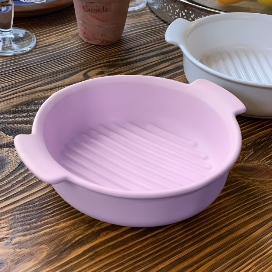 Bowl con asas cerámica, 18x5cm